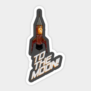 Dogecoin to the moo Sticker